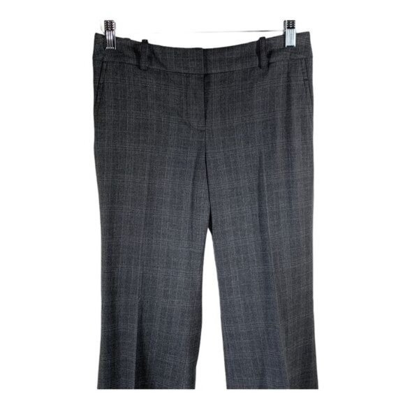 Loft Julie Fit Plaid Pants Women’s Gray Size 0 XS Work Trouser - Picture 3 of 9